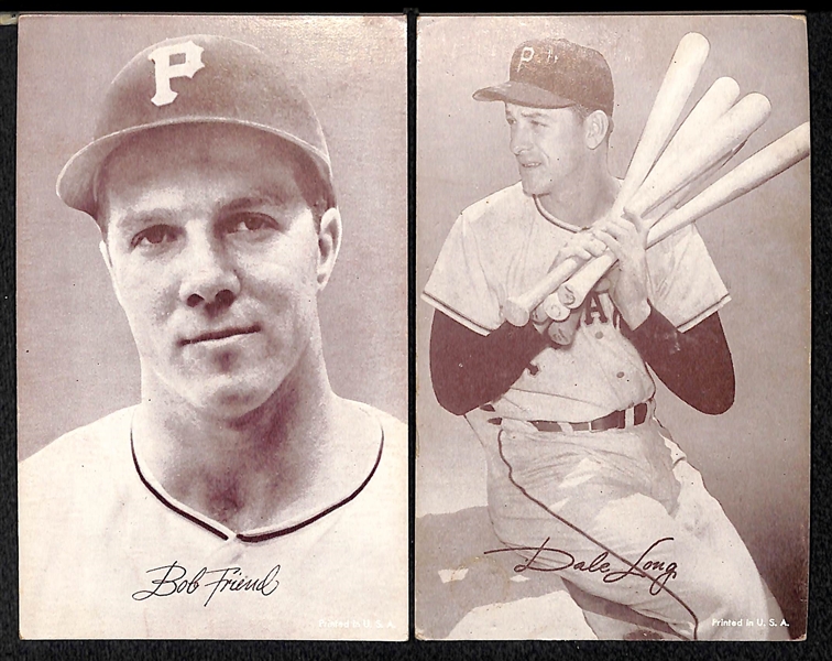 Lot of 16 Baseball Exhibit Cards from 1947-1961 w. Roy Campenella